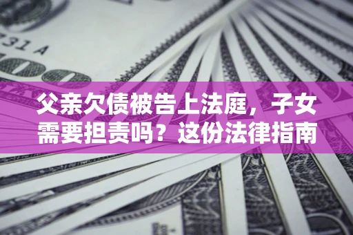 北京父亲欠债被告上法庭，子女需要担责吗？这份法律指南必须看完