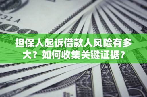 北京担保人起诉借款人风险有多大？如何收集关键证据？