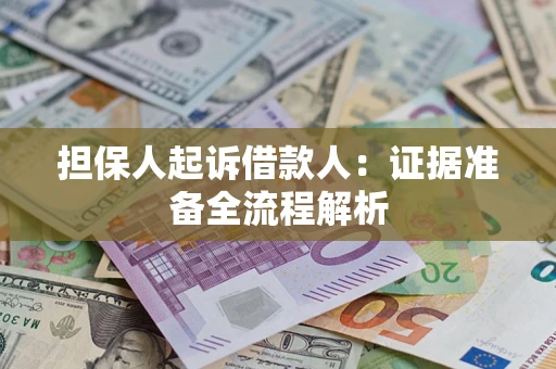 北京担保人起诉借款人：证据准备全流程解析