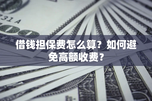 北京借钱担保费怎么算？如何避免高额收费？